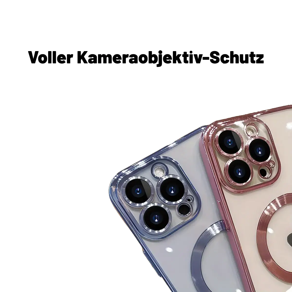 Premium MagSafe Clear Case mit Farbrahmen