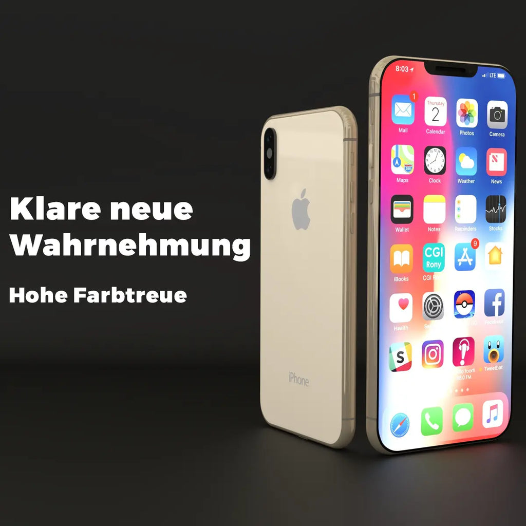 Panzerglas Displayschutz mit Auto-Installation - 3 Stück