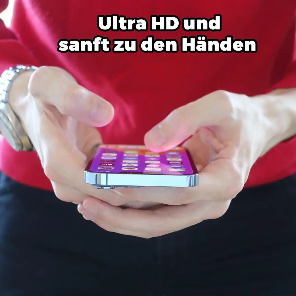 Panzerglas Displayschutz mit Auto-Installation - 3 Stück