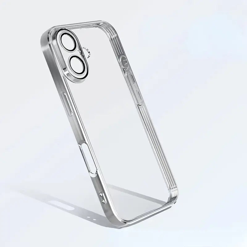 Transparent Stossfeste TPU Case für iPhone (mit Rahmen)
